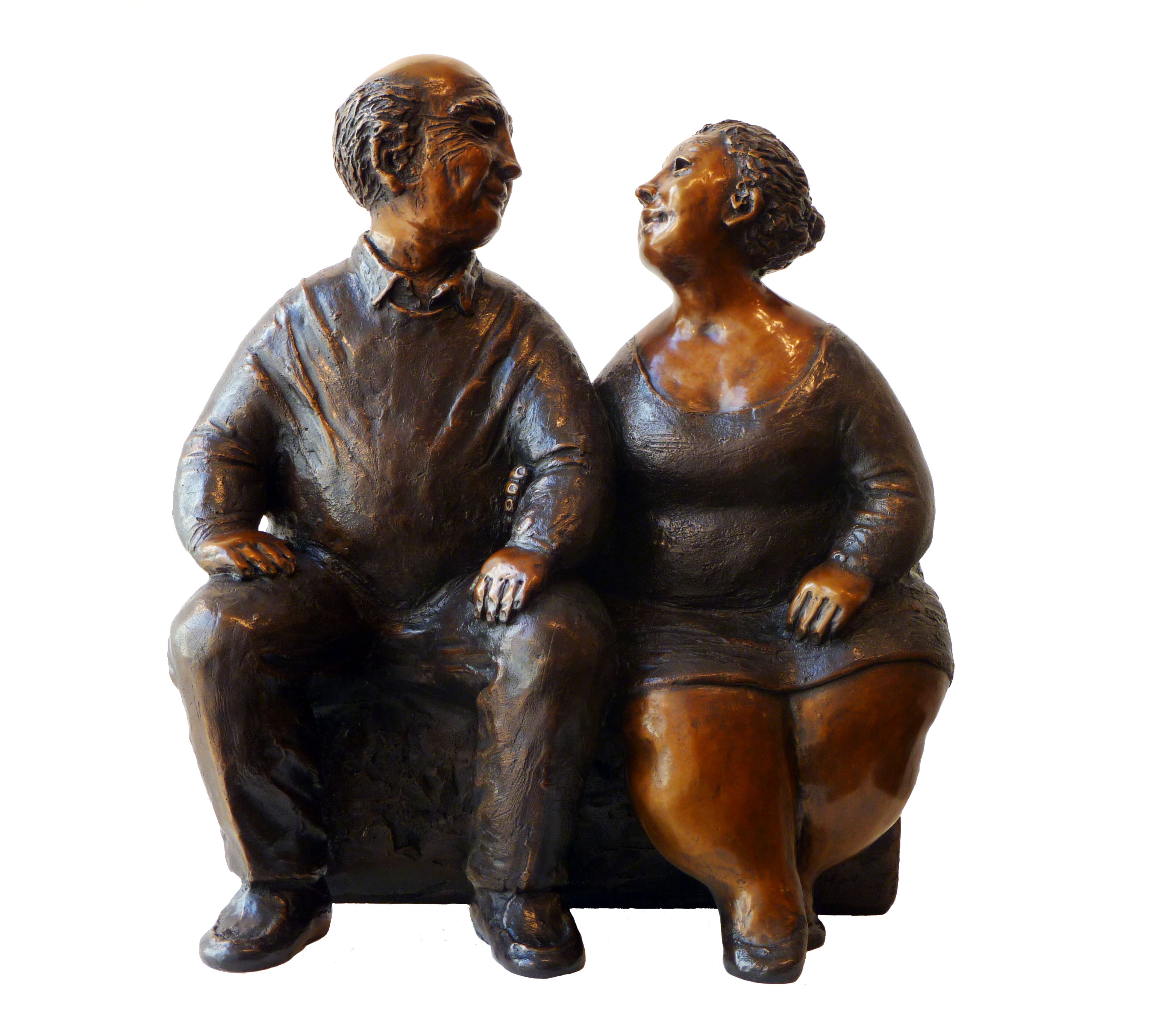 Sculpture de bronze par Rose-Aimée Bélanger à vendre en galerie d'art à Montréal. « Pour toujours » disponible à la Galerie Blanche.