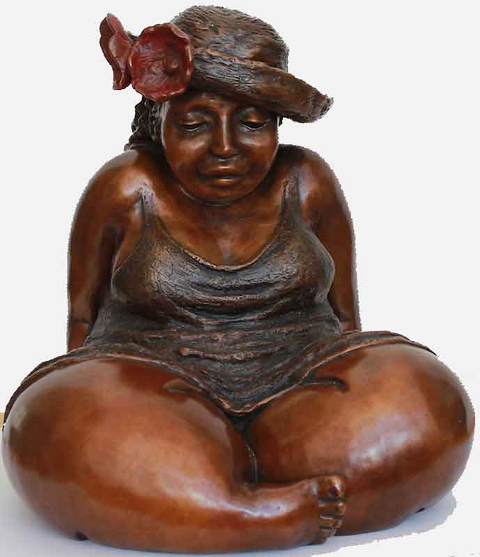 Sculpture de bronze par Rose-Aimée Bélanger à vendre en galerie d'art à Montréal. « Plénitude » disponible à la Galerie Blanche.