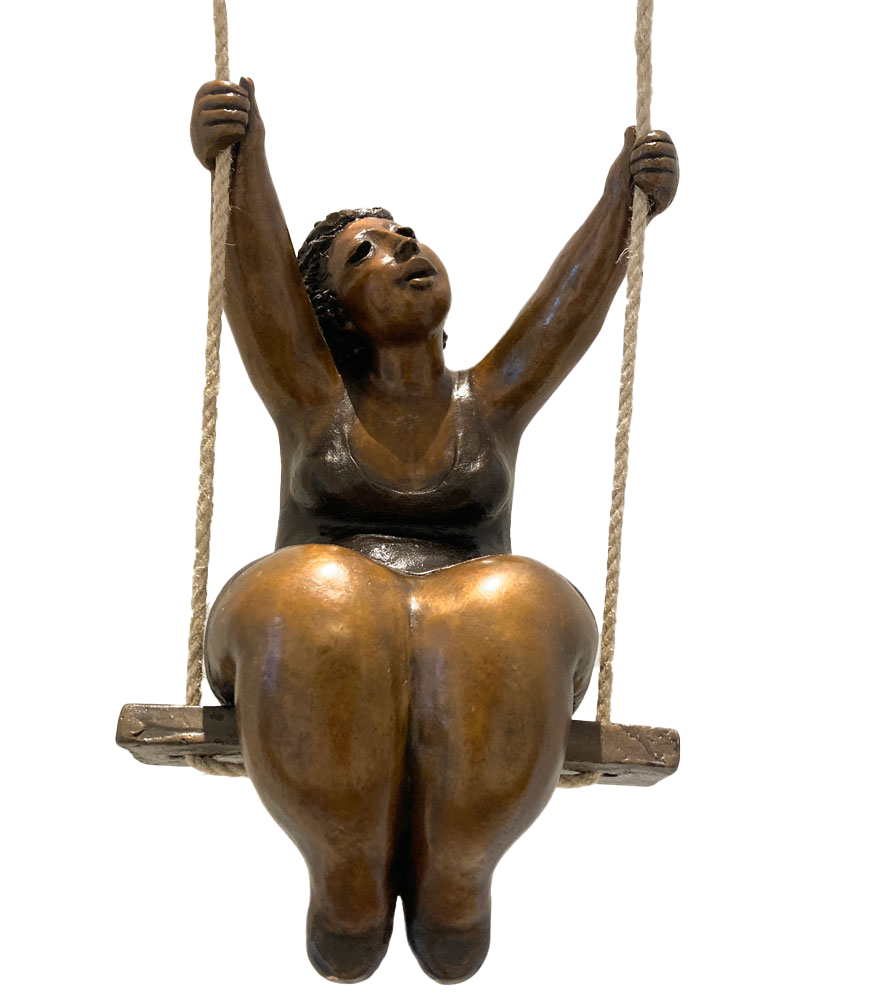 Sculpture de bronze par Rose-Aimée Bélanger à vendre en galerie d'art à Montréal. « Après-midi d'été » disponible à la Galerie Blanche.