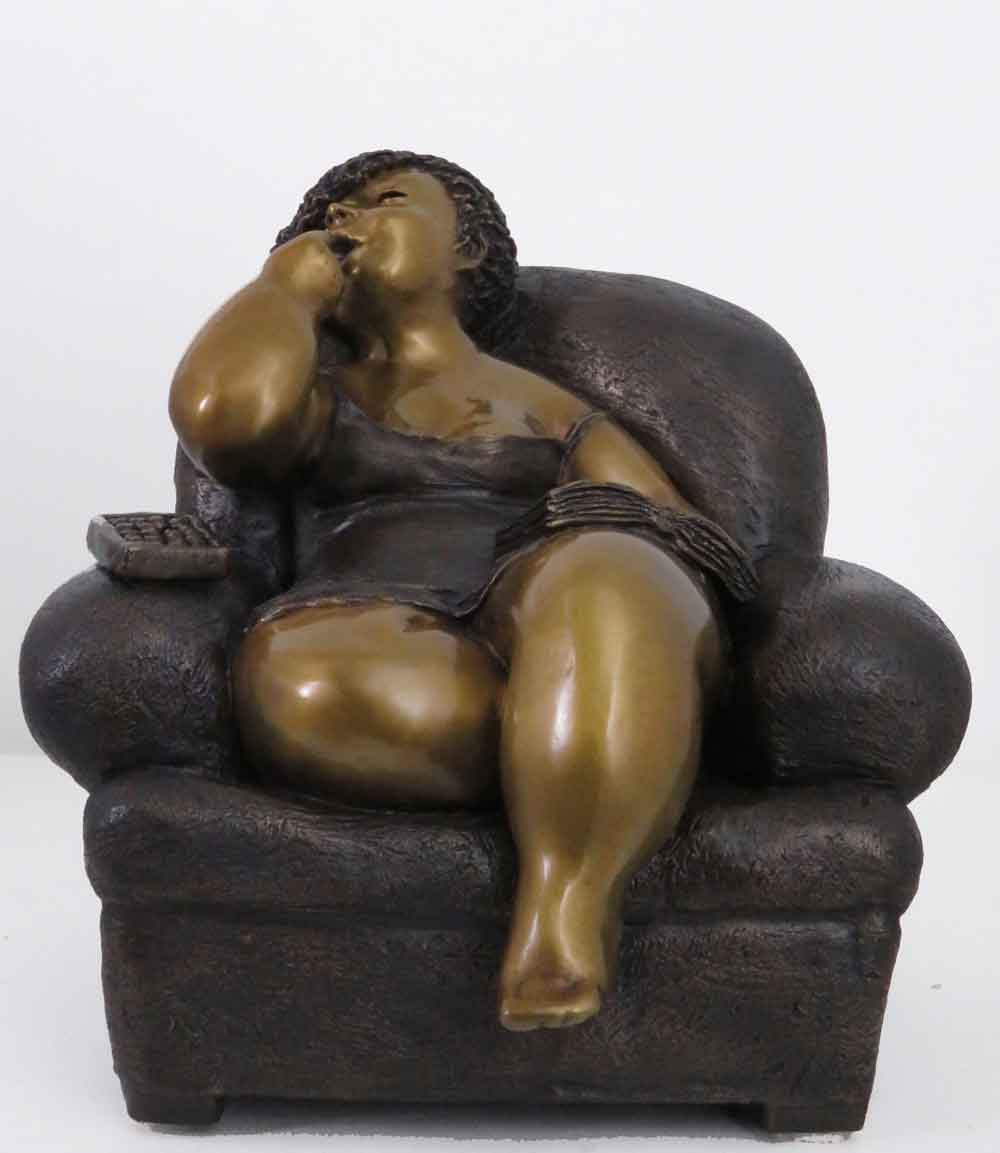 Sculpture de bronze par Rose-Aimée Bélanger à vendre en galerie d'art à Montréal. « Volupté » disponible à la Galerie Blanche.