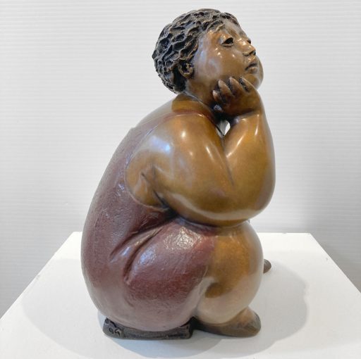 Sculpture de Bronze par Rose-Aimée Bélanger à vendre en galerie d'art à Montréal. « Rosalie » disponible à la Galerie Blanche.