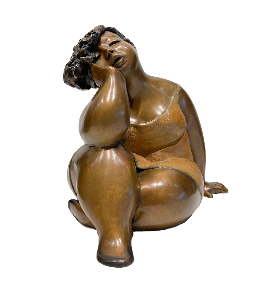 Sculpture de bronze par Rose-Aimée Bélanger à vendre en galerie d'art à Montréal. « Sérénité » disponible à la Galerie Blanche.
