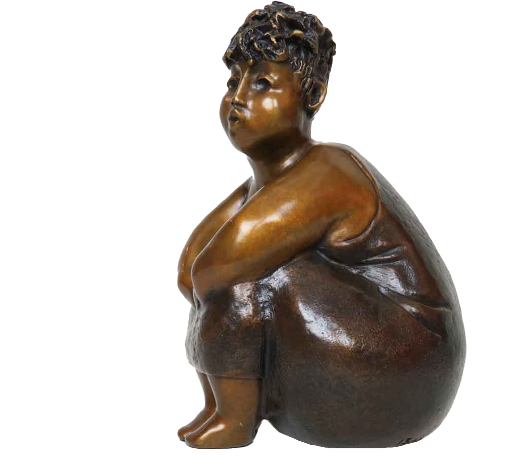 Sculpture de bronze par Rose-Aimée Bélanger à vendre en galerie d'art à Montréal. « Régina » disponible à la Galerie Blanche.