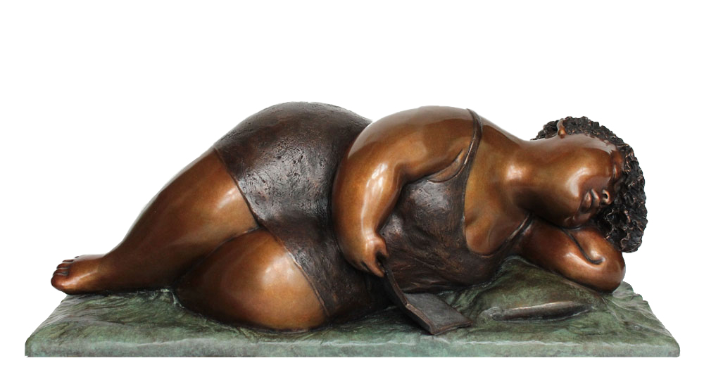 Sculpture de bronze par Rose-Aimée Bélanger à vendre en galerie d'art à Montréal. « Apaisement » disponible à la Galerie Blanche.
