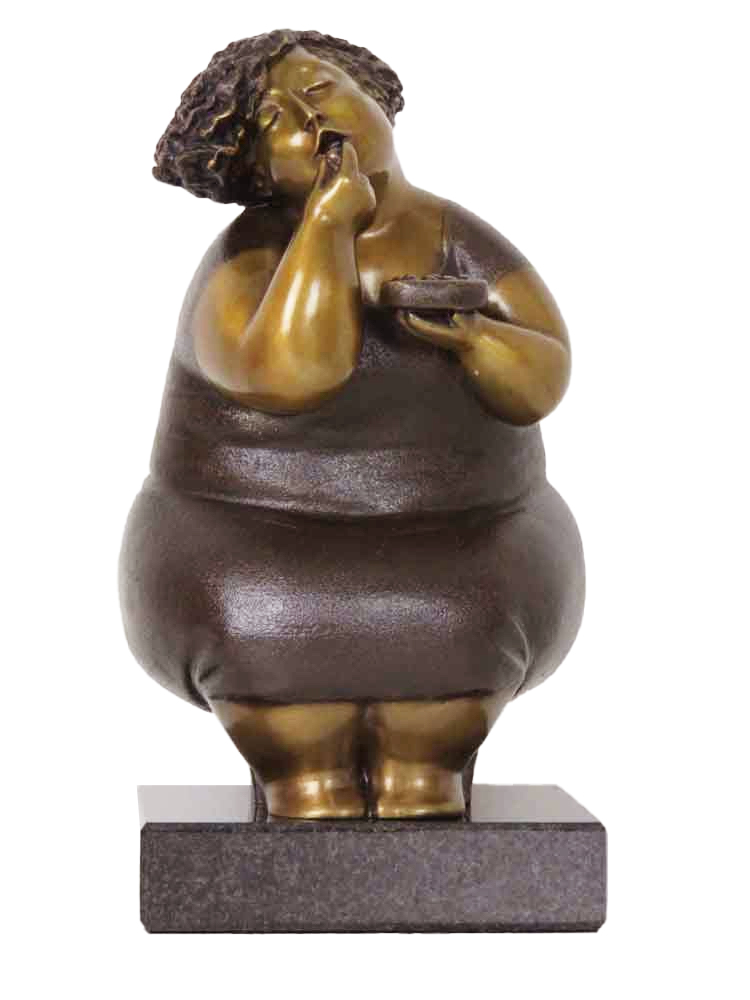 Sculpture de bronze par Rose-Aimée Bélanger à vendre en galerie d'art à Montréal. « Bonbon » disponible à la Galerie Blanche.